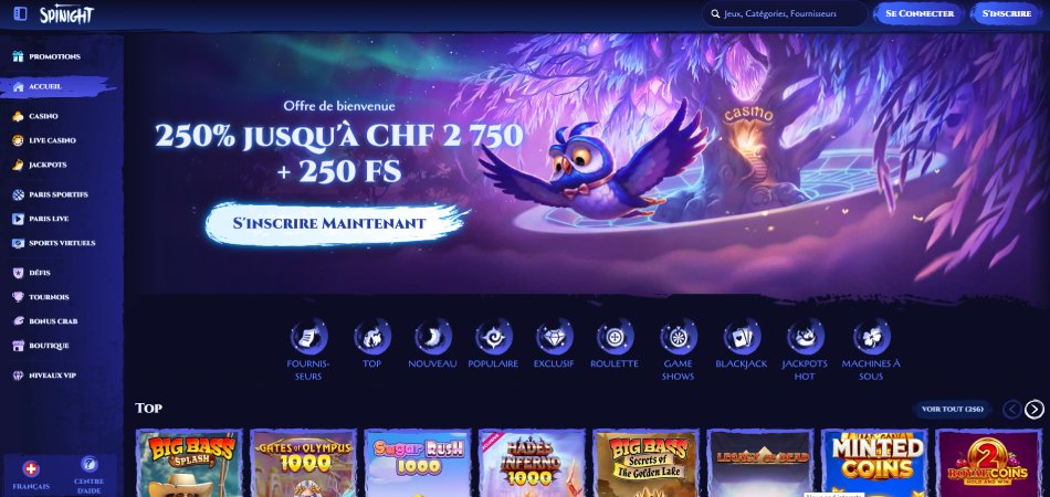Spinight - Le meilleur pour les paris e-sport